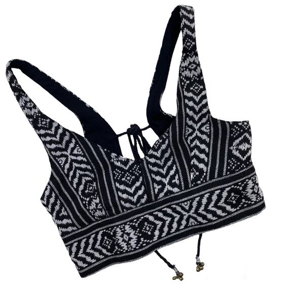 Staring At Stars Crop Halter BOHO Hippie Top XS Bell Bangles Urban Outfitters - Picture 1 of 12